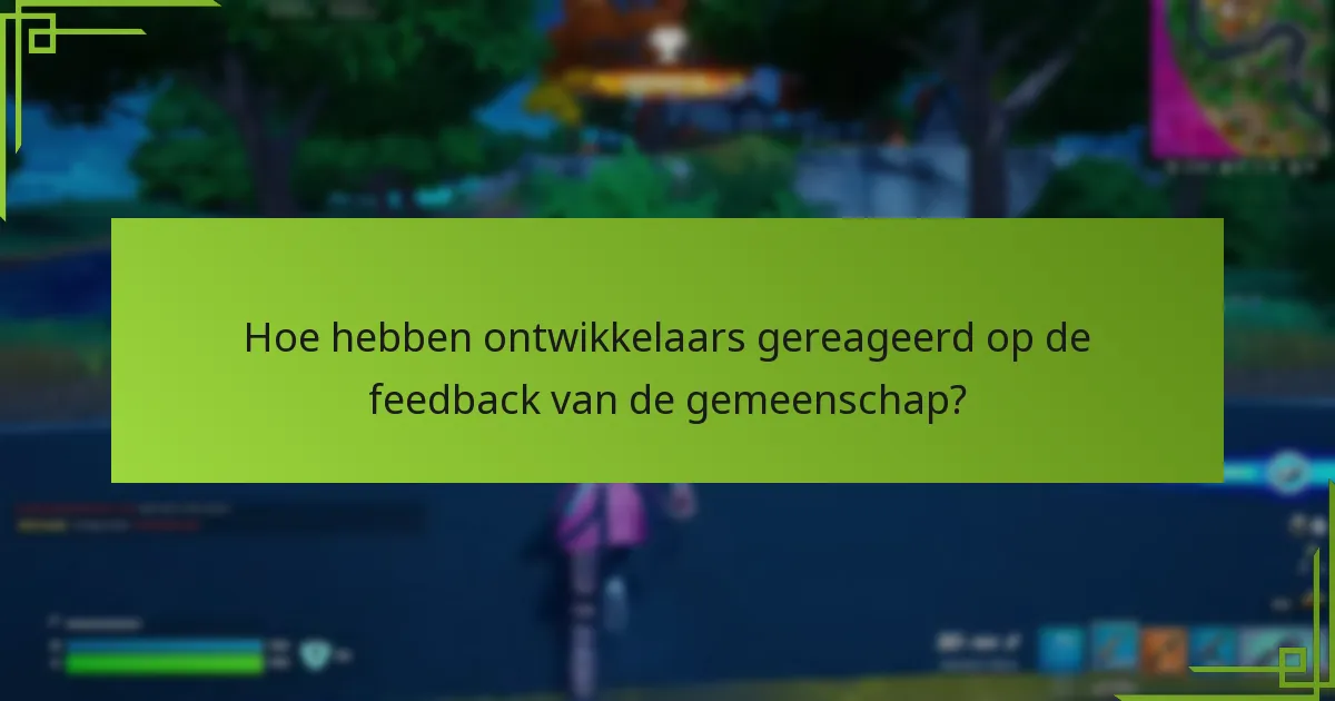 Welke suggesties heeft de gemeenschap gegeven?